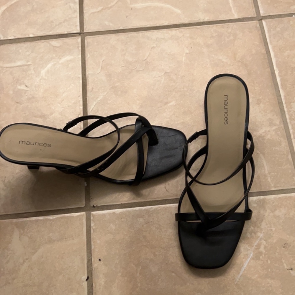 Black thin heels